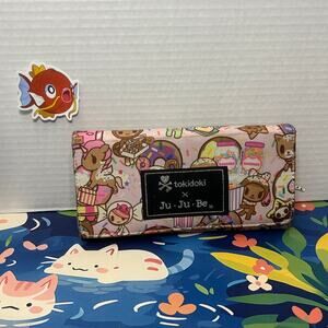 Tokidoki X Ju-Ju-Be Donutella Sweet Shop Snap Button Long Wallet Jujube Pink